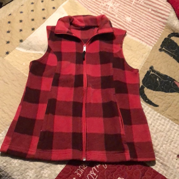 columbia plaid vest